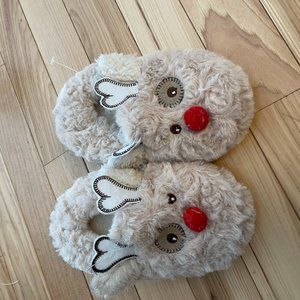 Super Soft Reindeer Slippers Like New